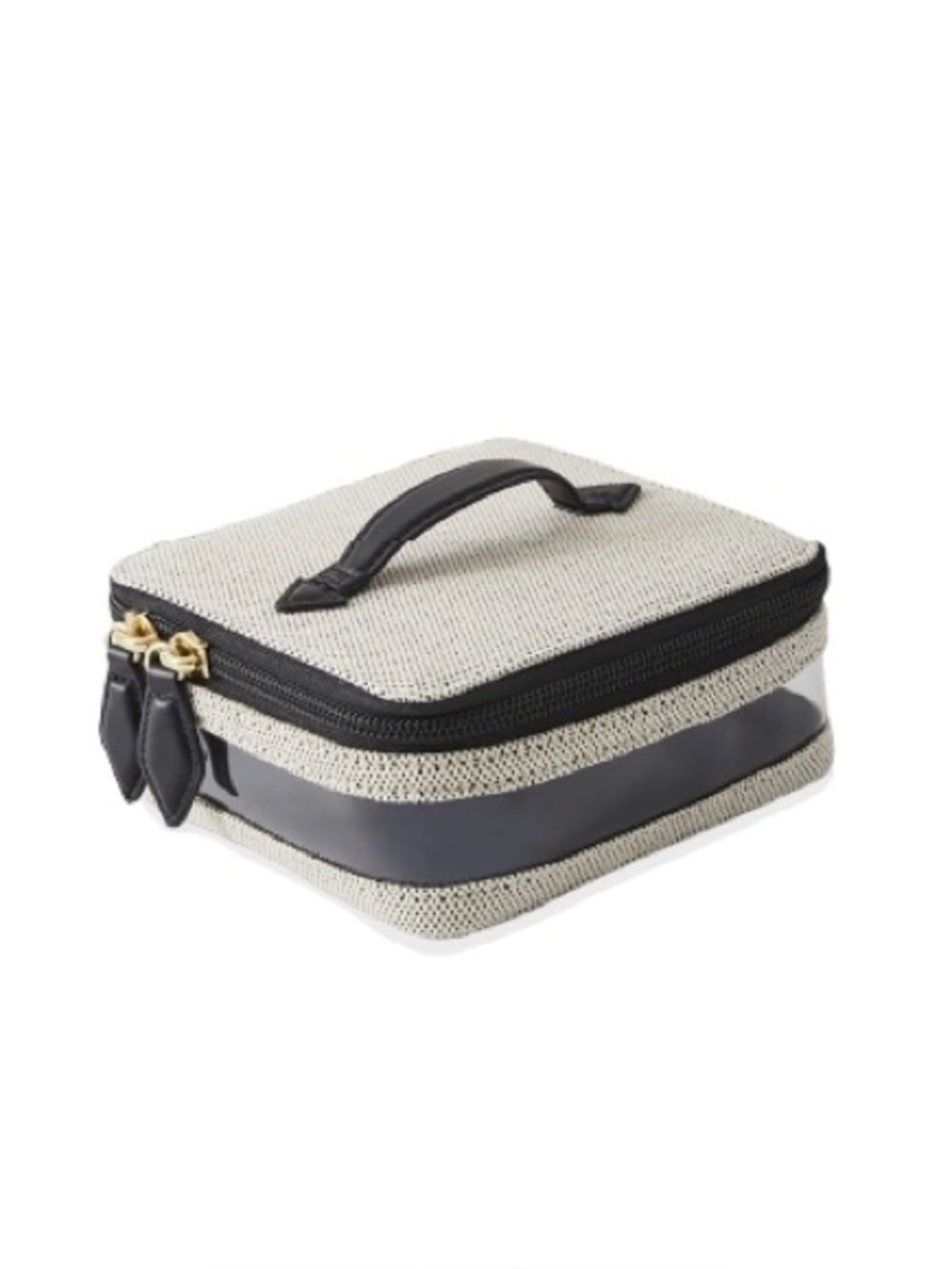 NEW PARAVEL mini see-all vanity case in Black